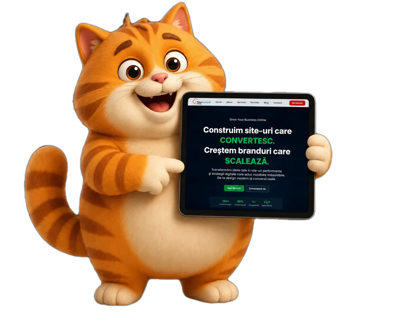 Tubby cat mascot